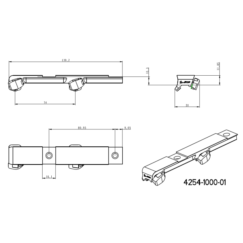 34mm scope rings | short Blaser base JK-N