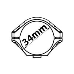 34mm Picatinny scope rings