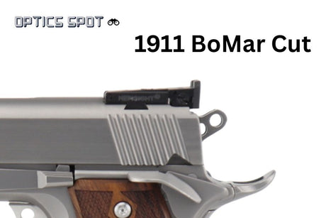 1911 [BoMar Cut] adjustable rear sight | with fiber optics