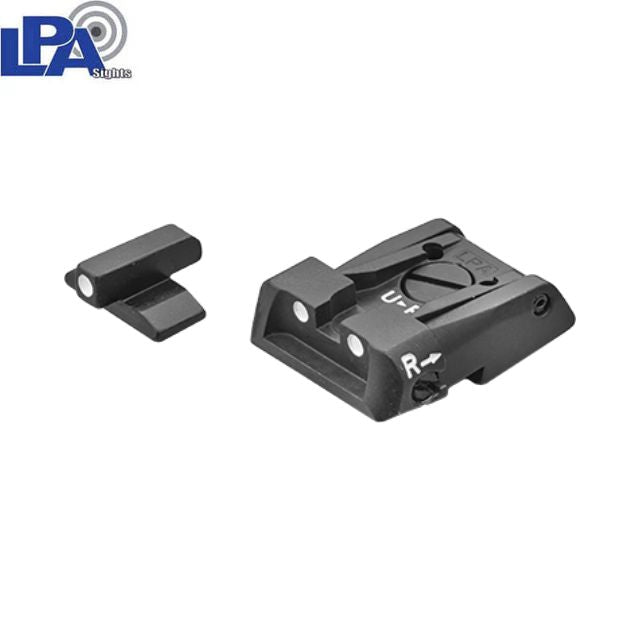 Beretta 92X Performance adjustable sights | white dots