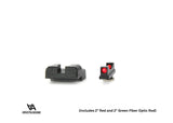 Low sights for Glock Slimline [G42 G43 G43X G48] | with fiber optics