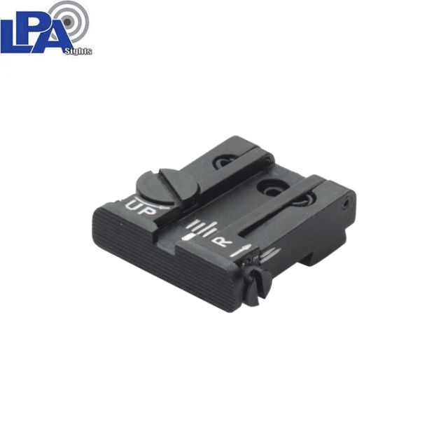 Glock [G17, G19, G26 & other] adjustable rear sight | grooved
