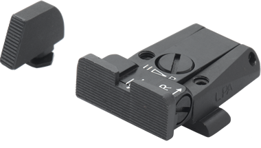 Glock [G17, G19, G26 & other] adjustable sight set | grooved