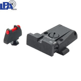 Adjustable sights for Glock [G17 G19 G26 & other] | with fiber optics