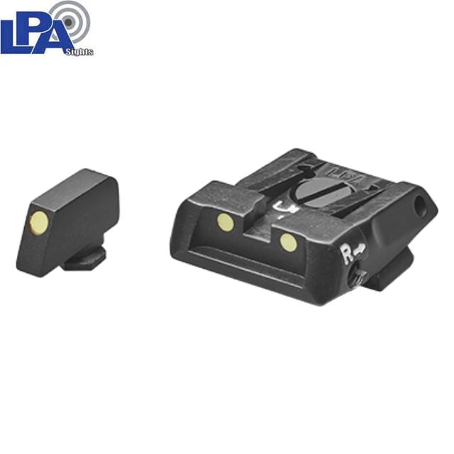 Glock [G17, G19, G26 & other] adjustable sight set | with luminescent dots
