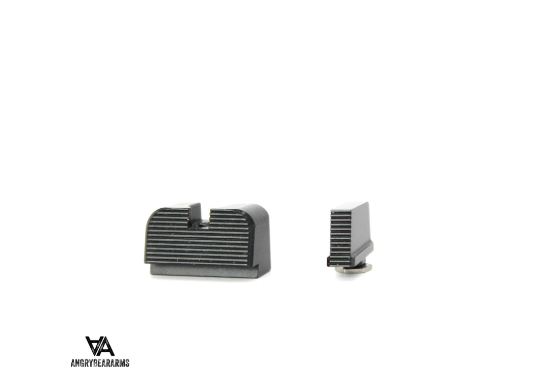 Glock MOS [G17 MOS, G19 MOS, & other] tall grooved sights
