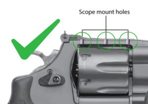 S&W revolver [686 629 19 66 586 & other] adjustable sights [pin-front sight] | with fiber optics