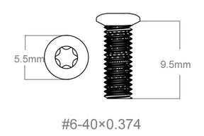 Set of screws 3pcs | 6-40x0.374’’ [T10]