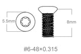 Set of screws 3pcs | 6-48x0.315’’ [T10]