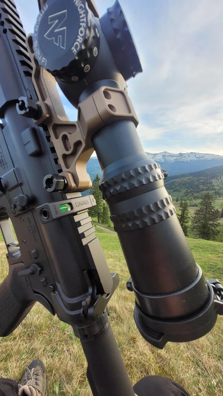 Side bubble level for rifle scope | Picatinny base