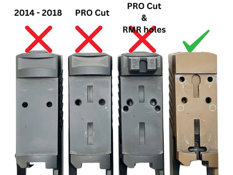 Sig P320 [models with removable rear sight] Optics Ready plate | type C [RMR RTS & Docter footprint]