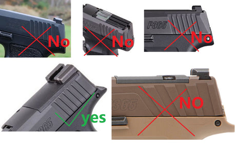 Sig P365 [X & XL] Optics Ready plate | Trijicon RMR footprint