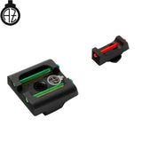Sights for Glock [G17 G19 G26 & other] with fiber optics | type B