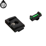 Sights for Glock [G17 G19 G26 & other] with fiber optics | type