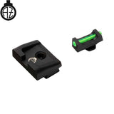 Sights for Glock [G17 G19 G26 & other] with fiber optics | type