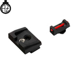 Sights for Glock [G17 G19 G26 & other] with fiber optics | type