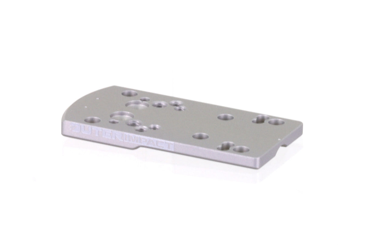 Smith & Wesson SD9 VE,  SD40 VE red dot mount | type C [RMR, RTS, Docter footprint] - silver