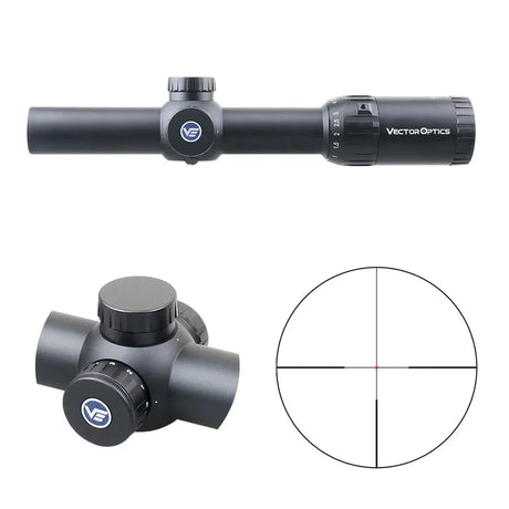 Vector Optics Constantine 1-10x24 Fiber Center Dot riflescope Vector Optics