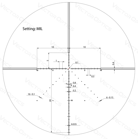 Vector Optics Veyron 4-16x44 IR First Focal Plane Illuminated rifle scope