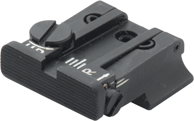 Walther P99, PPQ, PPQ M2 adjustable rear sight | grooved