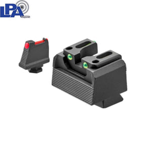 Walther PDP tall semi-adjustable sights | with fiber optics