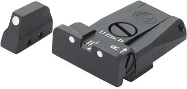Beretta [92 96 98 M9A1] adjustable sights | white dots