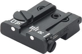 Browning Hi-Power [Sport Vigilante Mark III Practical HP40] adjustable rear sight | white dots