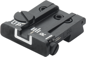 Browning Hi-Power [Sport Vigilante Mark III Practical HP40] adjustable rear sight | white lines