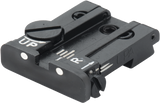 Browning Hi-Power Vigilante adjustable rear sight | white dots