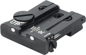 Browning Hi-Power Vigilante adjustable rear sight | white dots