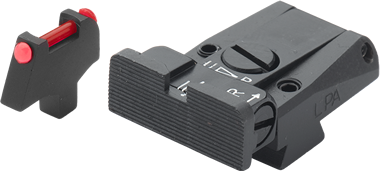 Colt Series 80 adjustable sights | fiber optic