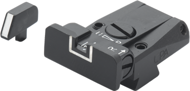 Colt Series 80 adjustable sights | white lines