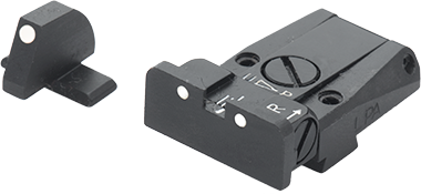 FN 502 adjustable sights | white dots