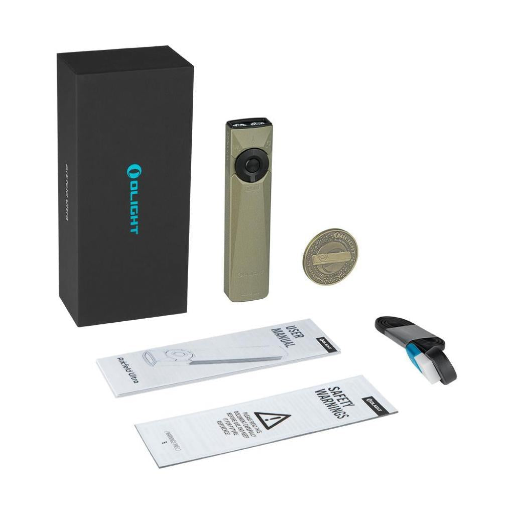 Olight Arkfeld Ultra | flat 3-in-1 EDC flashlight | 1.400 lm - Olive Green