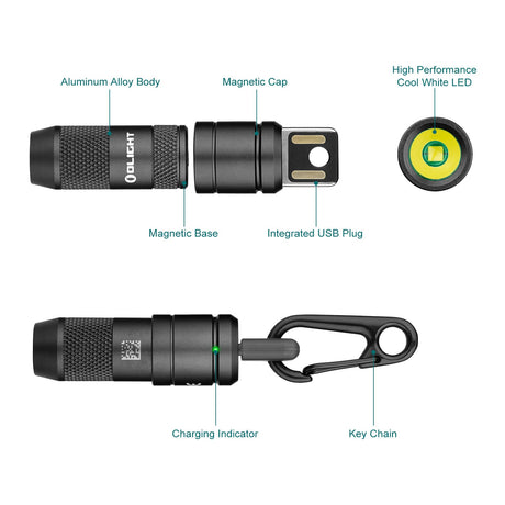 Olight imini 2 | mini rechargeable keychain flashlight | 50 lm