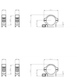 30mm scope rings | Picatinny base with screw nut - Low
