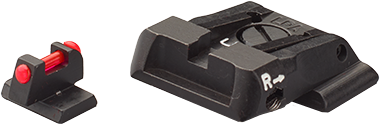 Smith & Wesson M&P adjustable sights | fiber optic