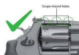 Smith & Wesson revolver [686 629 19 66 586 & other] adjustable rear sight | fiber optic